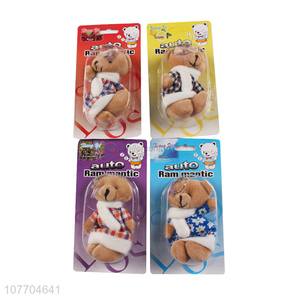 Cute design bear shape hanging air freshener for auto