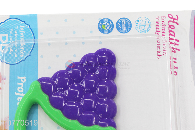 Best selling grape shape baby teether food grade baby teething toy