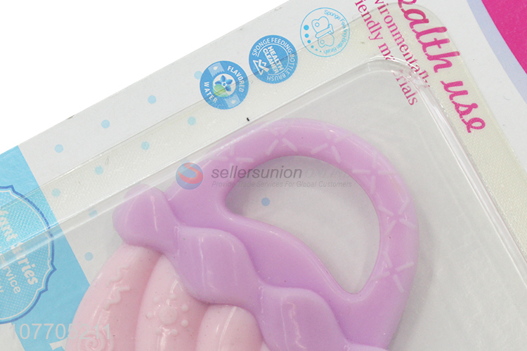 Professional eco-friendly ice cream shape infant teething toy baby teether