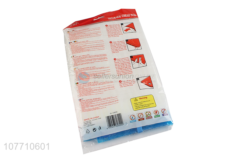 Low price completely clear pp material vacuum compression bag