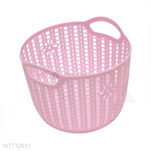 Portable Kitchen Storage Basket Plastic Shower Basket With Handle