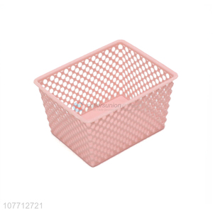 Good Sale Desk Organizer Storage Basket Plastic Rectangle Basket