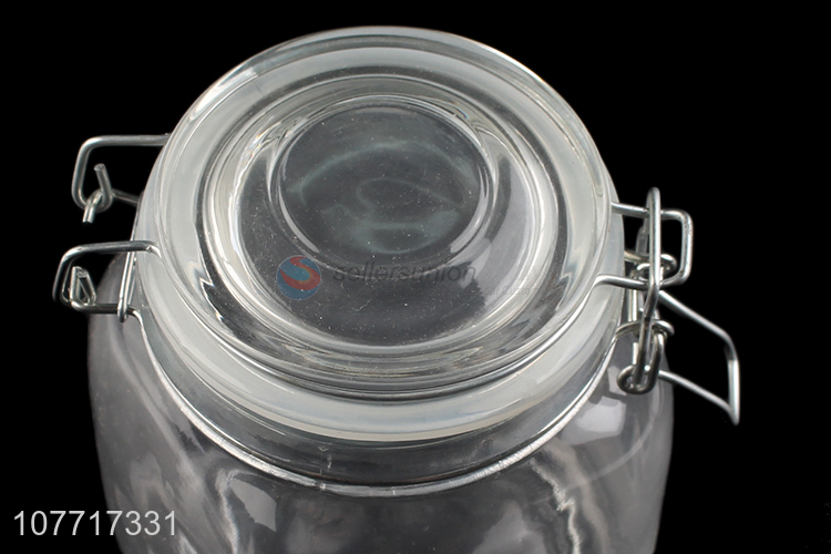 New arrival kitchen utensils transparent glass sealed jar