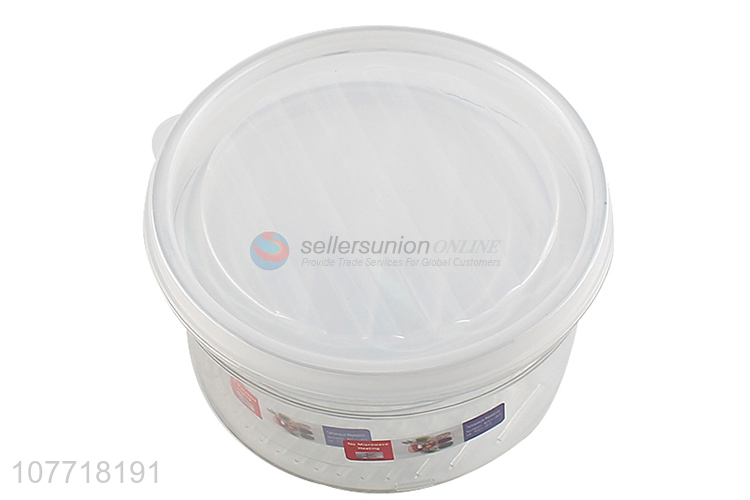 Factory price round plastic lunch box for sale