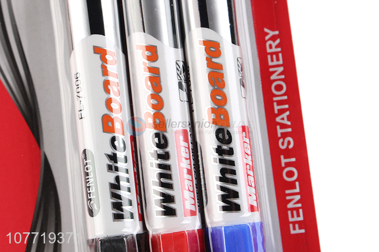 Best Selling 3 Pieces Whiteboard Marker Cheap Marker Pen Set