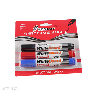 Best Selling 3 Pieces Whiteboard Marker Cheap Marker Pen Set