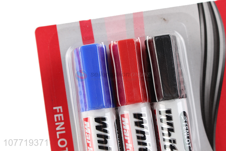 Best Selling 3 Pieces Whiteboard Marker Cheap Marker Pen Set