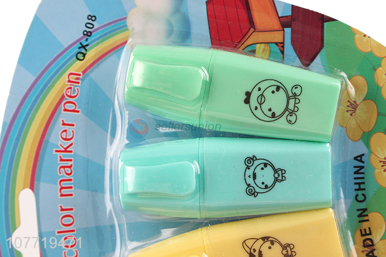 New Arrival 4 Pieces Fluorescent Color Marker Pen Highlighter Marker