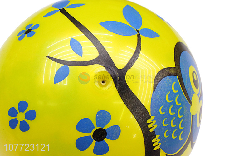 Popular children cartoon yellow owl toy ball outdoor sports ball