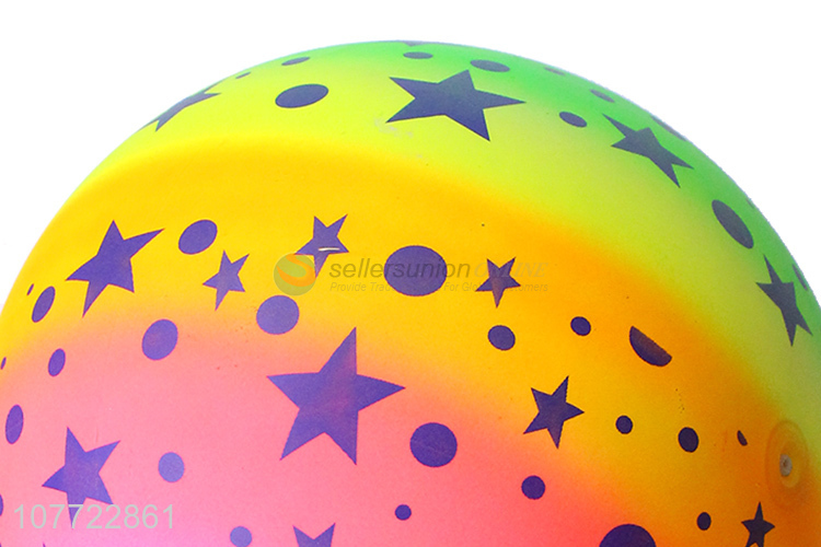 Environmental protection rainbow ball PVC ball children inflatable toy ball