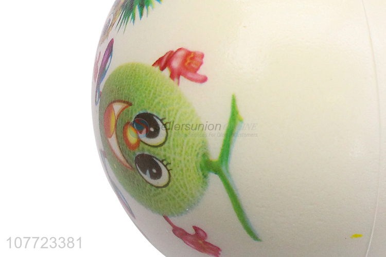 Popular hot sale white fruit pattern leather ball bouncy bounce ball