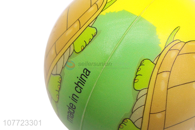 Popular yellow cartoon ball elastic ball for children