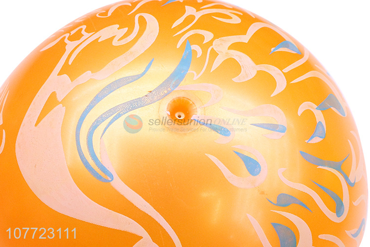 Creative orange beach toy ball explosion-proof transparent two-color ball