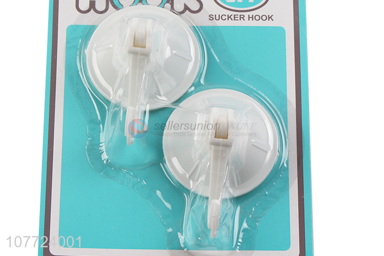 Good sale 2 pieces removable vacuum sucker hook plastic material