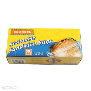 New product cheap reclosable storage bags for sandwich