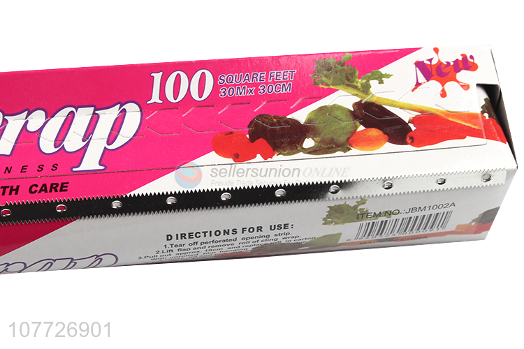 Factory price transparent plastic wrap film for food