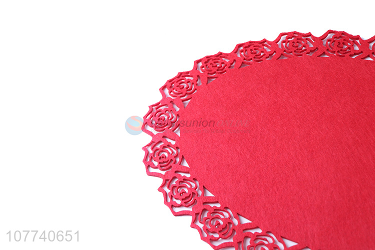 Popular wedding decoration mat party decoration felt mat