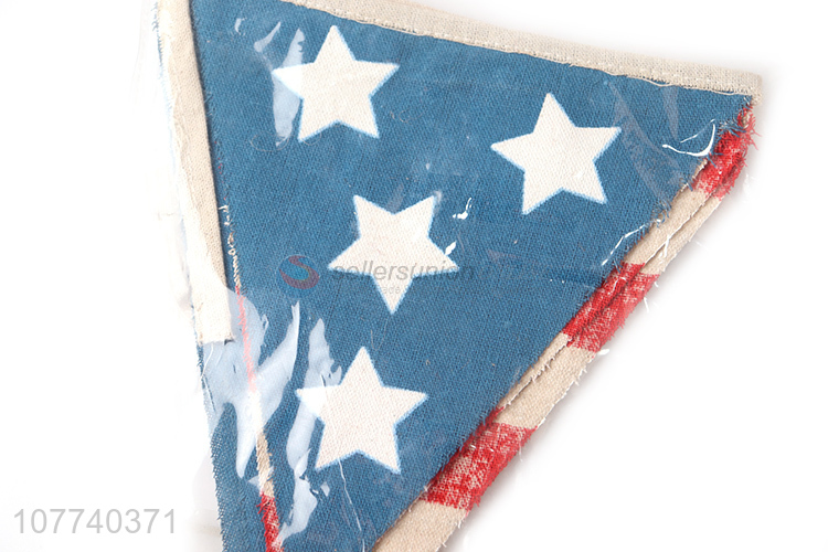 Creative linen pennant pendant tie-dye flag decoration strip