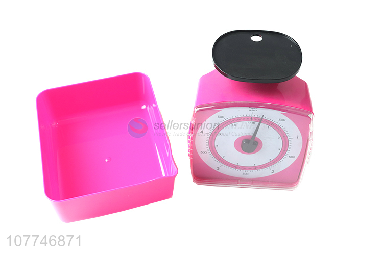 Hot selling colorful plastic kitchen scale weighing scale with tray