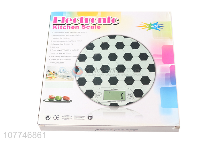 Wholesale creative football design electronic kitchen scale food scale