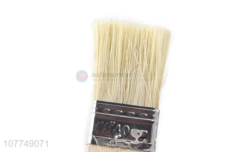 Factory direct sale wooden handle white pig temple paint brush art paint decoration tool