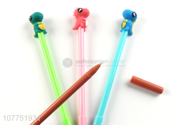 Low price cartoon dinosaur gel ink pen kawaii cartoon gel pens