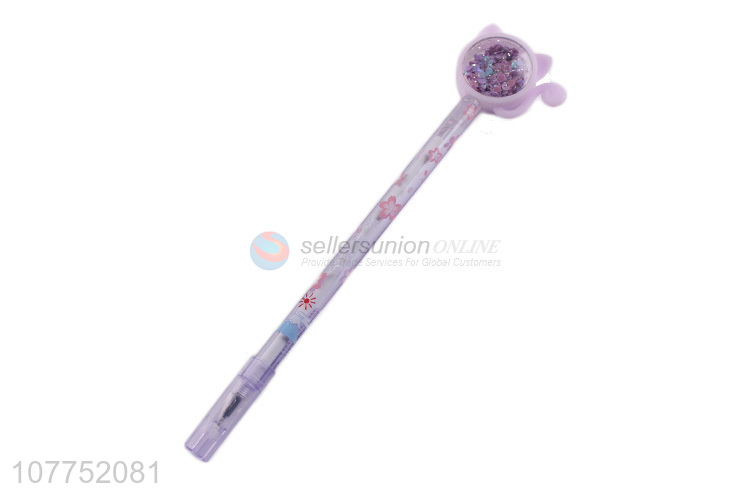 New arrival cartoon sequin gel ink pen kawaii cartoon gel pens