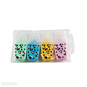 Good sale 4 colors highlighter pens fluorescent pen set