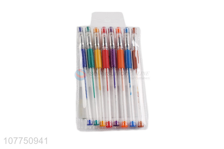 New arrival 8 colors gel ink pen coloring scented gel pens