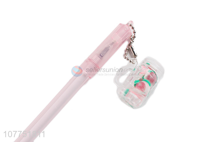 Hot selling cup pendant gel ink pen kawaii cartoon gel pens