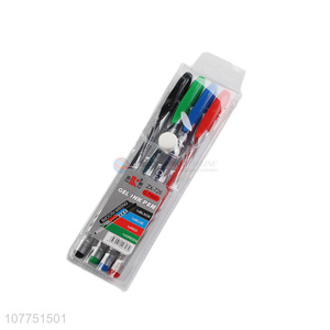 China factory 4 colors gel ink pen for school and office use