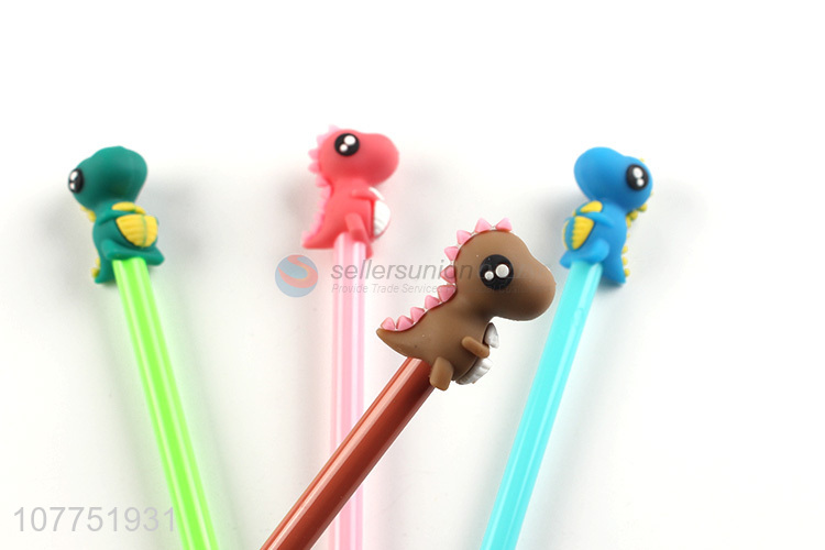 Low price cartoon dinosaur gel ink pen kawaii cartoon gel pens