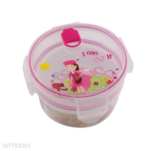 Best Sale Round Two Layers Lunch Box With Spoon And Lock