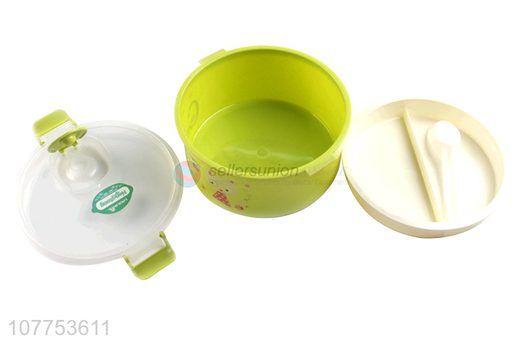 Delicate Design Two Layers Lunch Box Round Bento Box