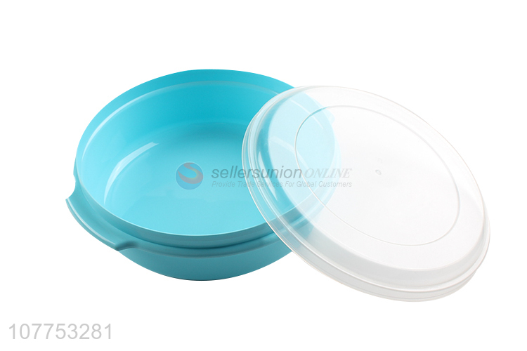 Good Quality Round Plastic Lunch Box With Transparent Lid