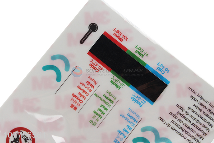 Wholesale bath temperature sensing sticker temperature indicator label sticker