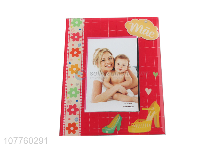 Wholesale modern custom photo frame wall hanging glass photo frame