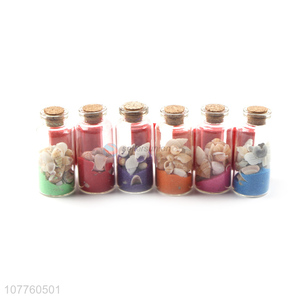 Wholesale Fashion <em>Crafts</em> <em>Glass</em> Wishing Bottle With Key Chain