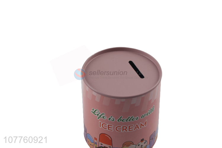 New style pink cartoon paper change storage tank piggy bank