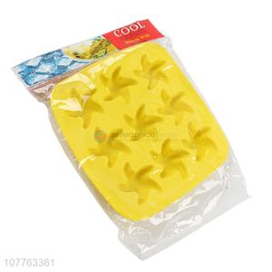 Wholesale starfish shape silicone ice cube tray ice block mold