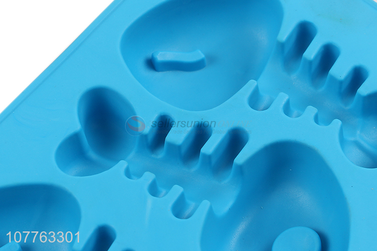 Recent products fishbone shape silicone ice cube tray ice block mold