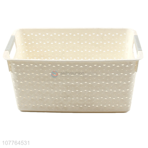 Good quality multi-use plastic storage basket with handle