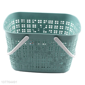 High quality multi-purpose kitchen fruit plastic storage basket with handle