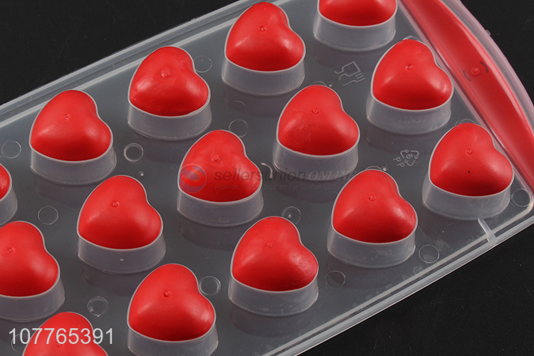 Best selling heart shape silicone ice cube mould ice block mold