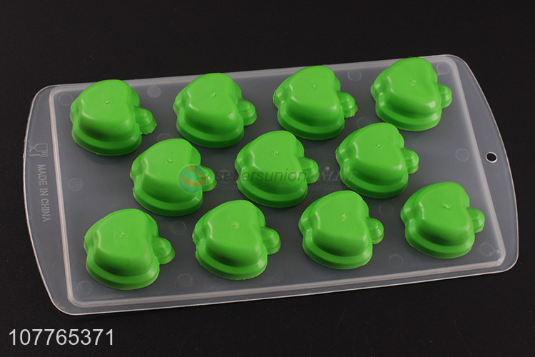 Low price apple shape silicone ice cube mould ice block mold