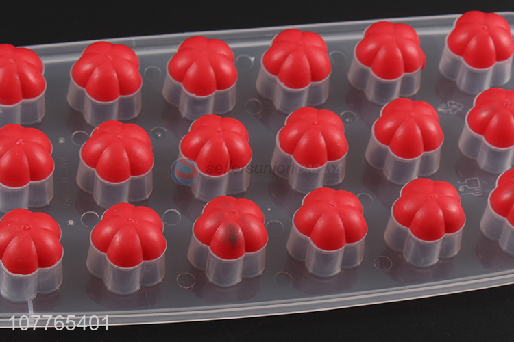 Hot sale flower shape silicone ice cube tray ice block mold