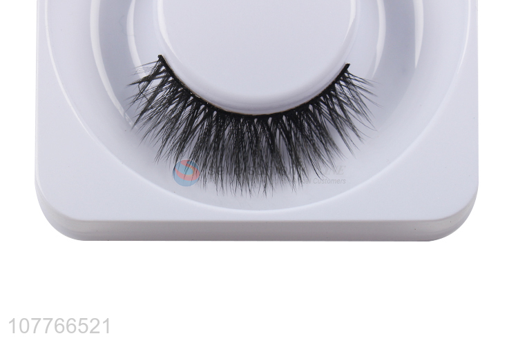 Wholesale natural waterproof eyelashes 5D square box blue false eyelashes