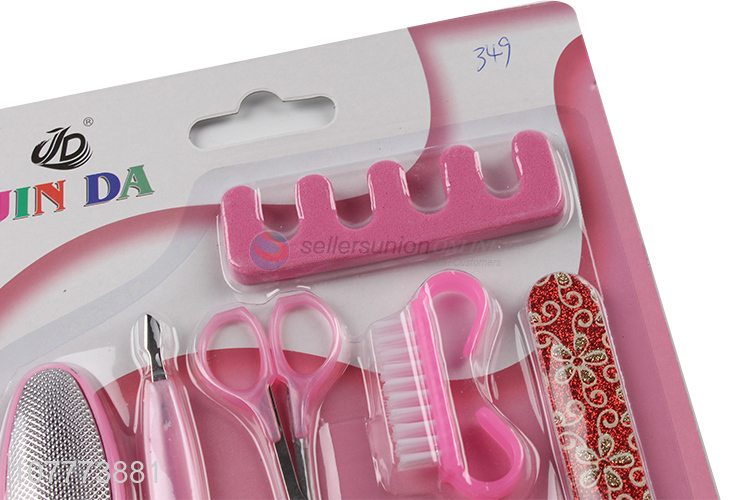 Low price 10 pieces manicure pedicure set nail clipper foot file set