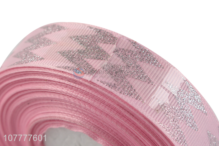 Factory supply 25mm shiny grosgrain ribbon exquisite glitter ribbon