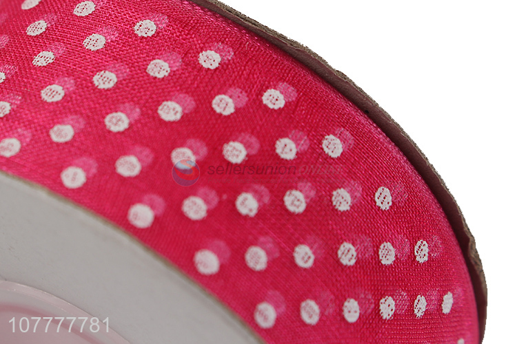 Hot sale 28mm polka dot grosgrain ribbon custom printed ribbon